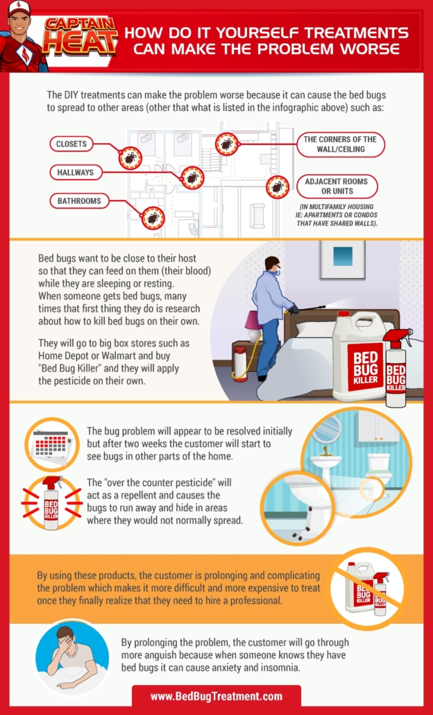 Do it yourself pest control for bed bugs infographic